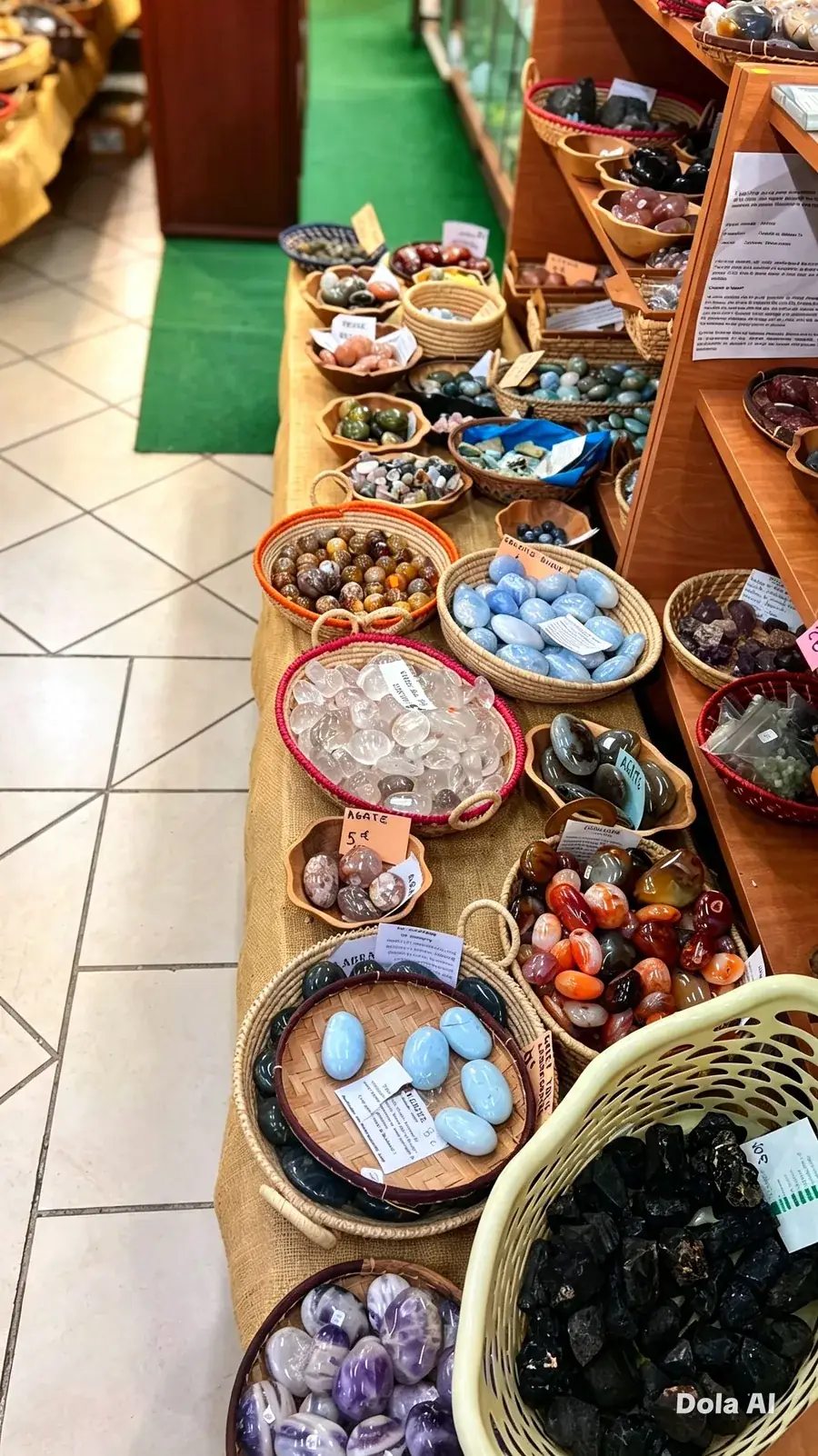 Paniers de pierres naturelles