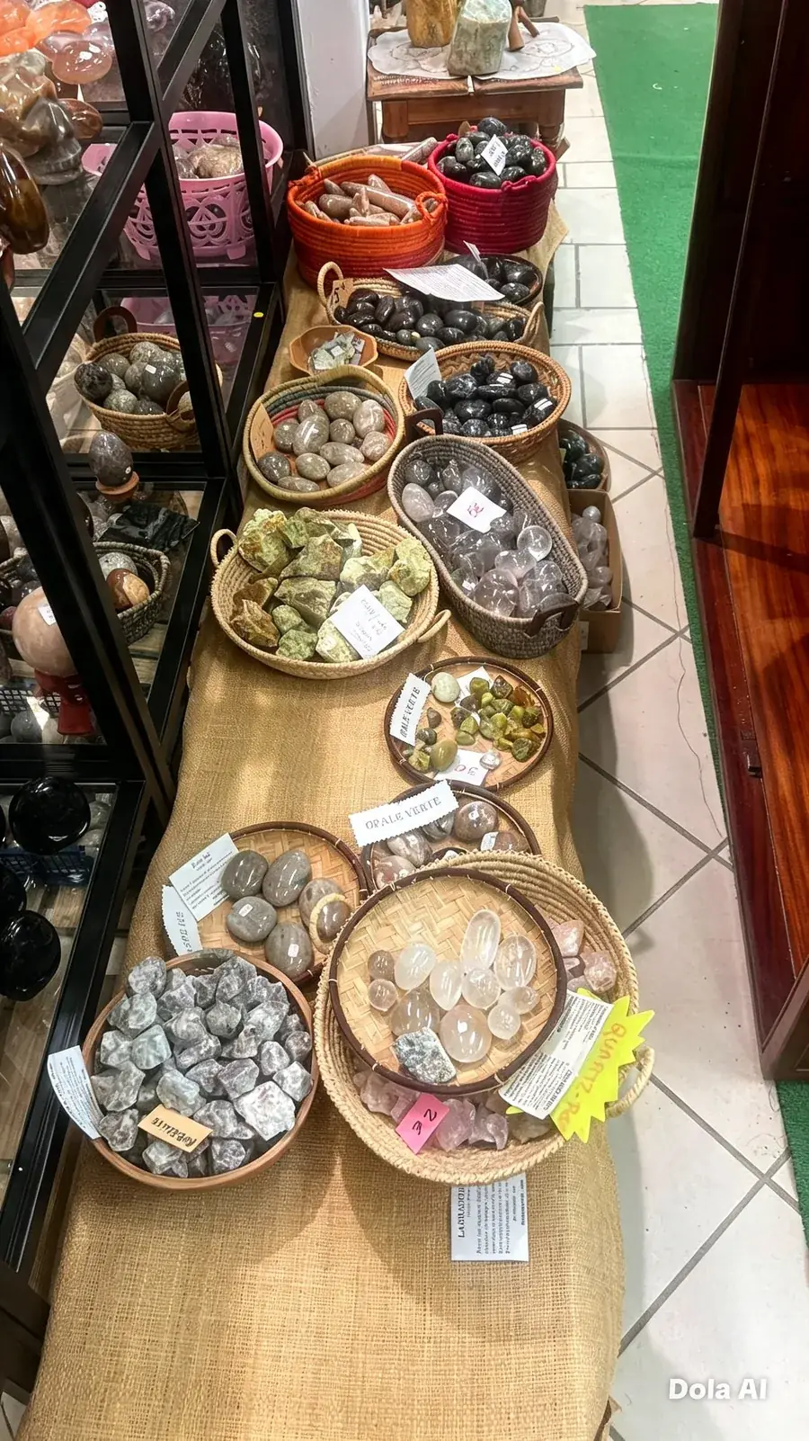 Paniers de minéraux
