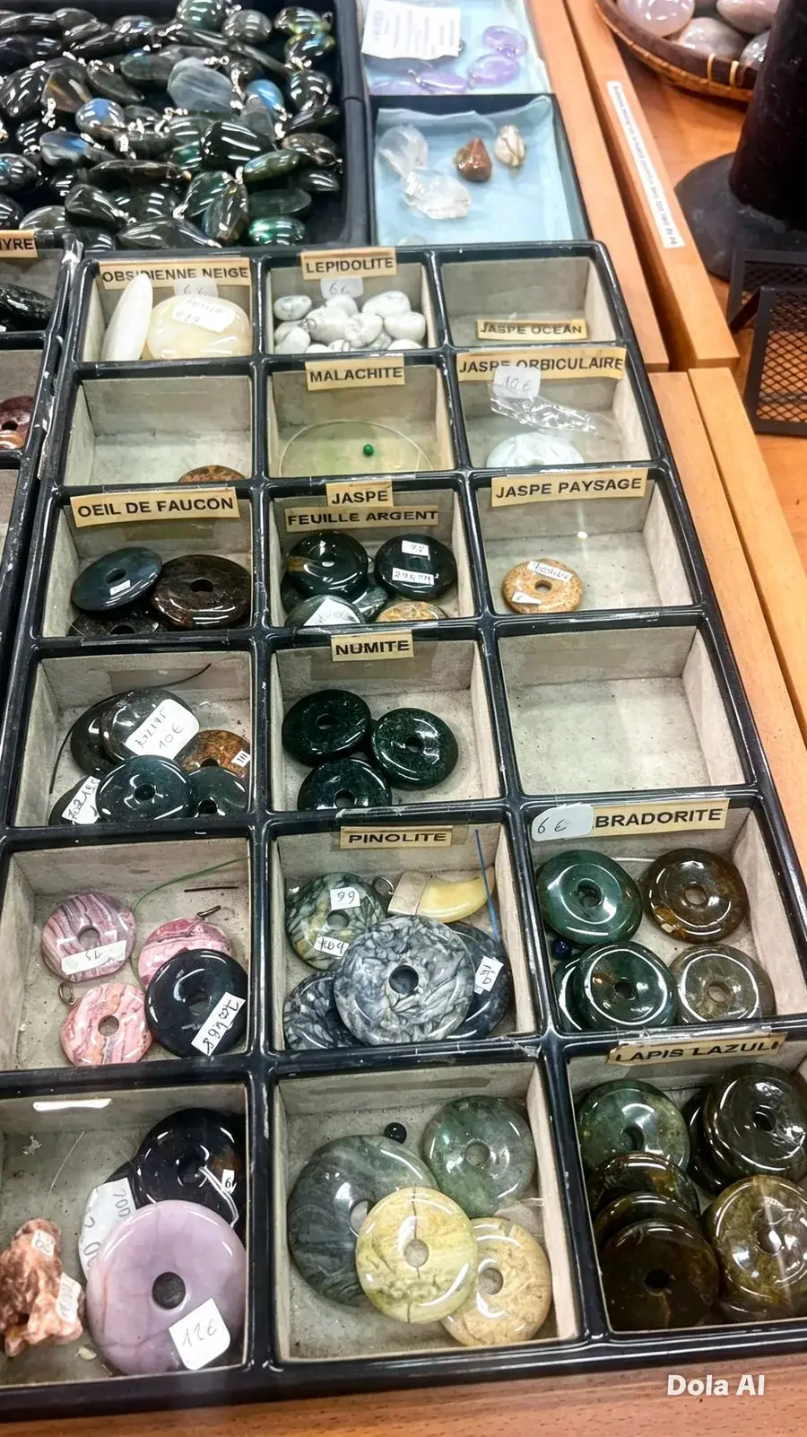 Plateau de disques polis