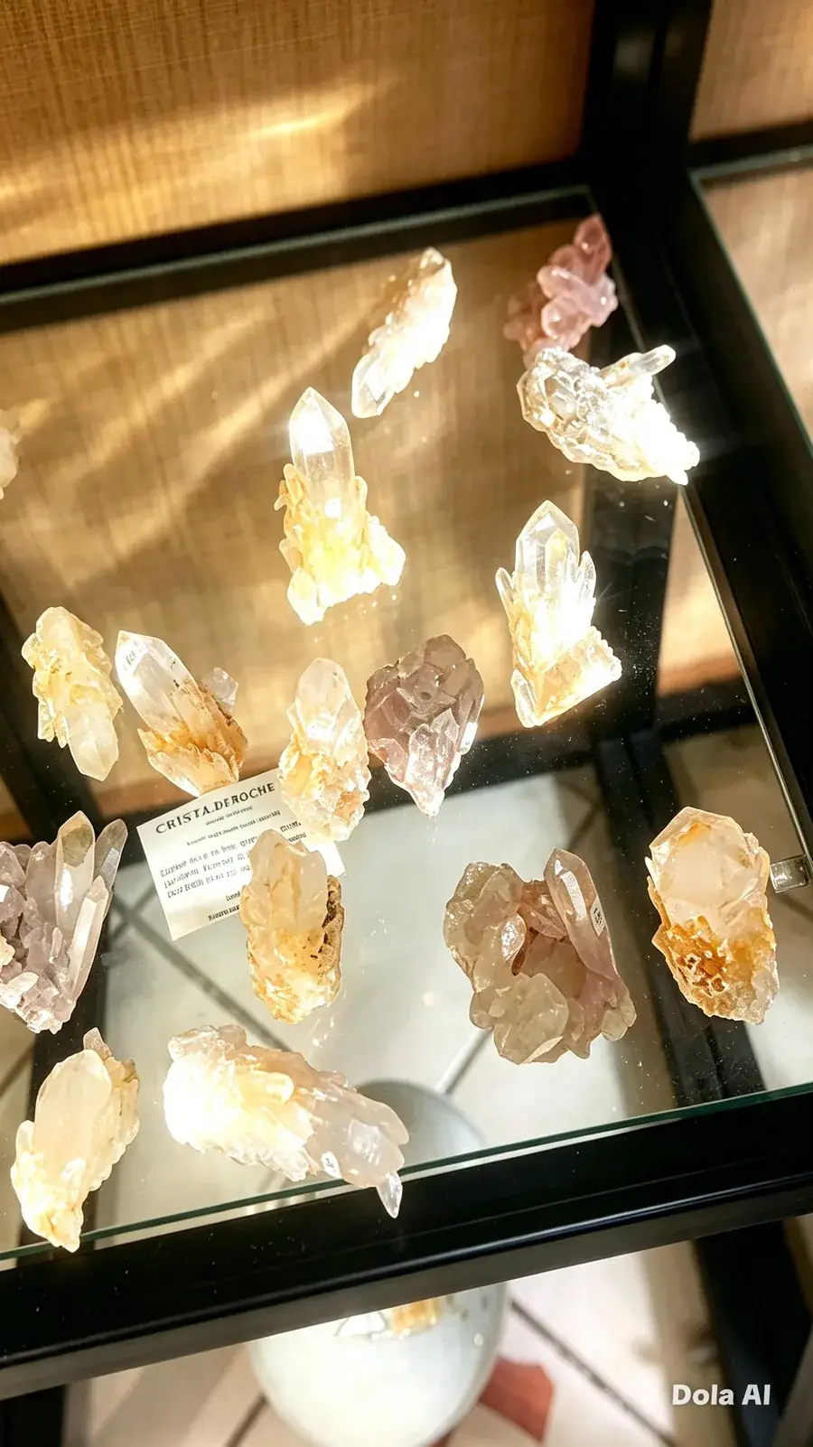 Vitrine cristal de roche