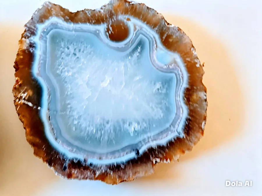 Agate bleue naturelle