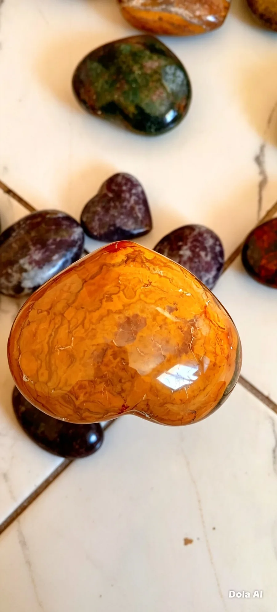 Cœur orange de Madagascar